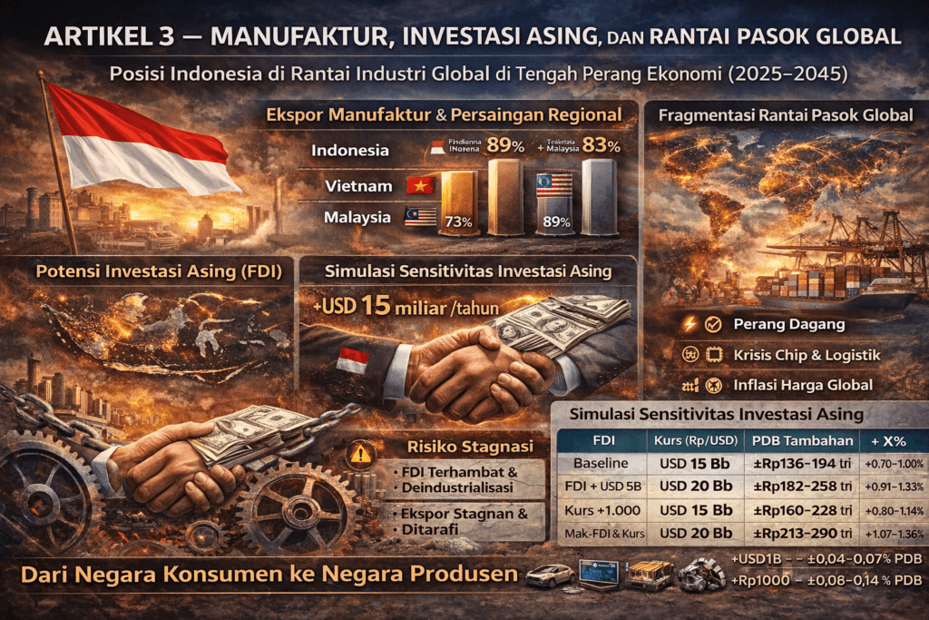 Simulasi Dampak FDI terhadap Pertumbuhan Manufaktur