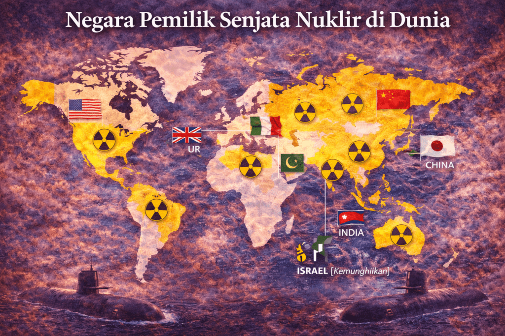negara pemilik senjata nuklir di dunia peta geopolitik nuklir