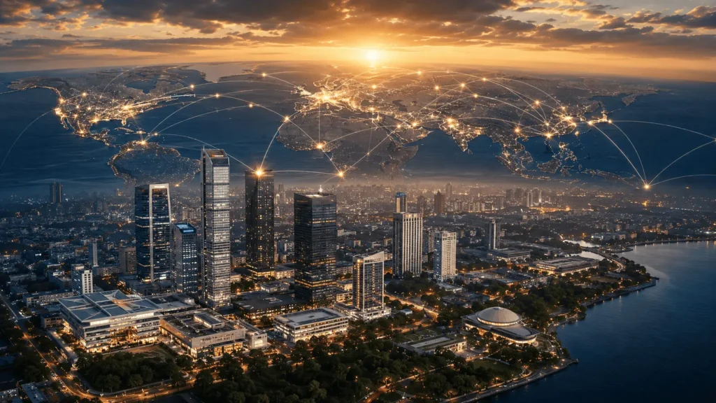 Ilustrasi grafik IHSG yang menunjukkan volatilitas awal 2026 dengan konteks keputusan MSCI dan perbandingan free float pasar ASEAN