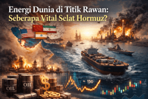 Peta Selat Hormuz jalur perdagangan minyak dunia 20 persen energi global
