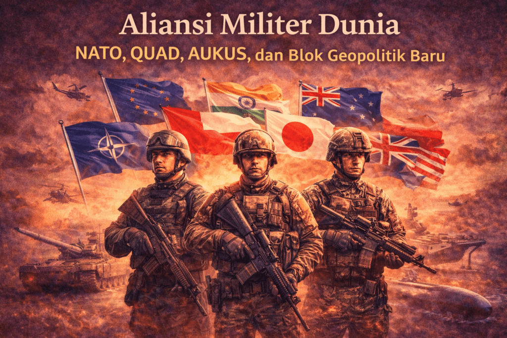 aliansi militer dunia nato quad aukus geopolitik global