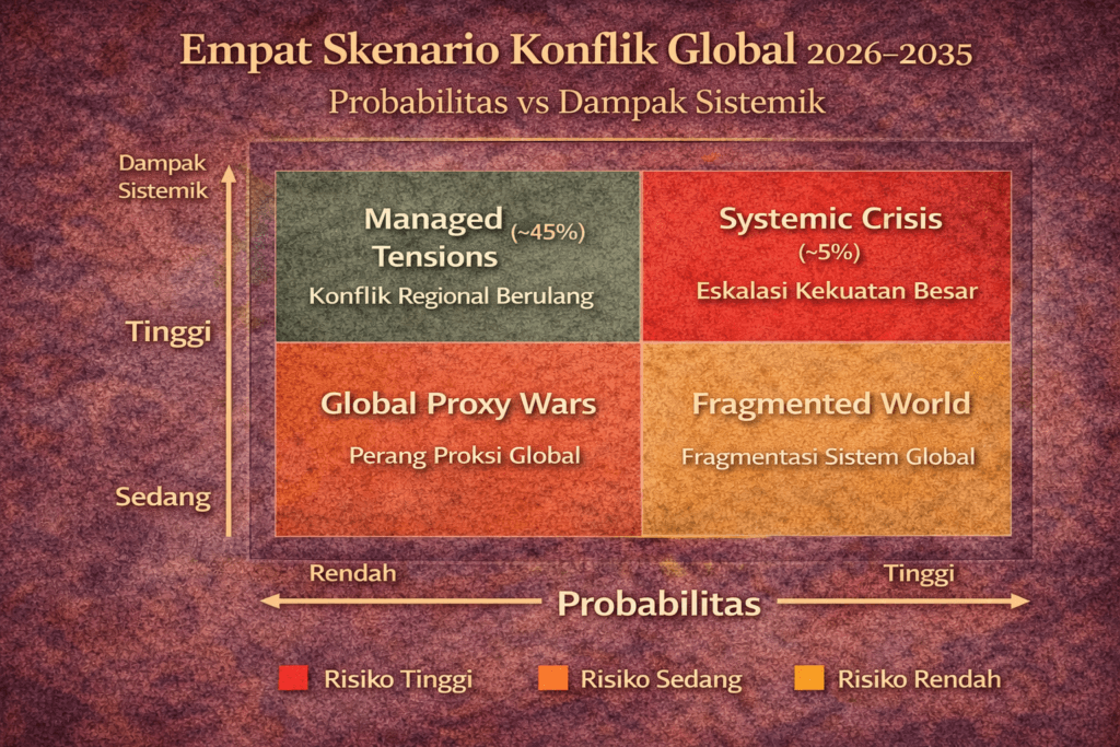empat skenario konflik global 2026 2035