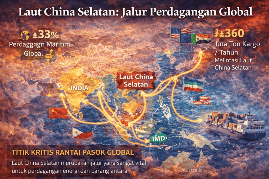 laut china selatan jalur perdagangan global indo pacific