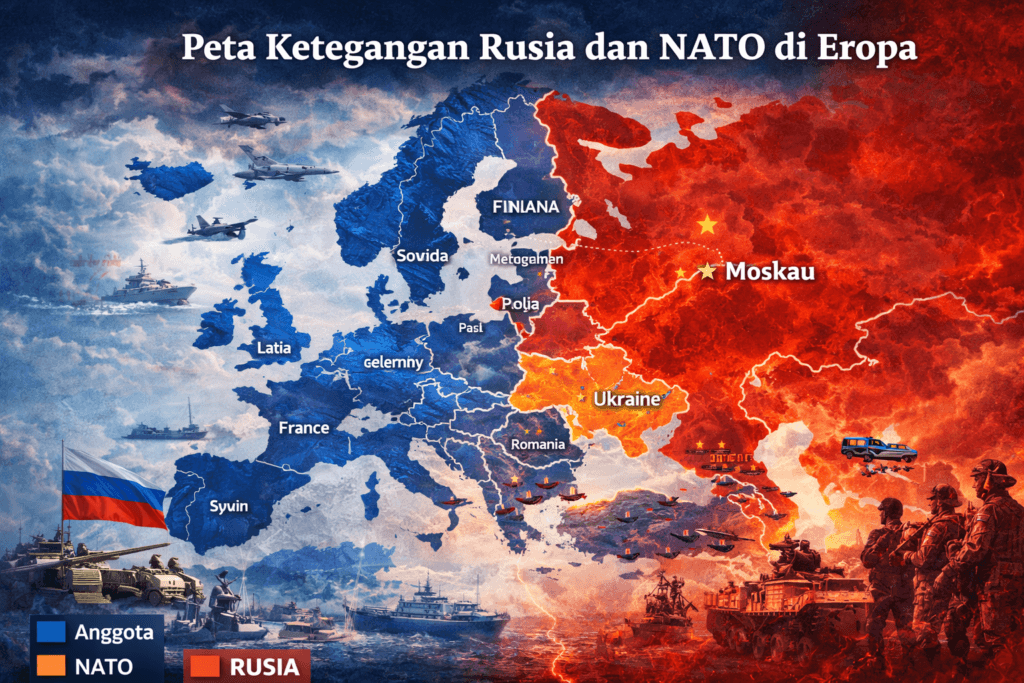 peta ketegangan rusia nato eropa timur ukraina baltik