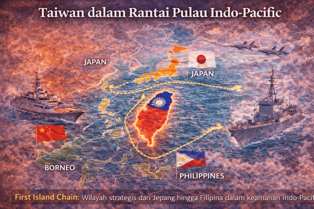 taiwan dalam first island chain indo pacific