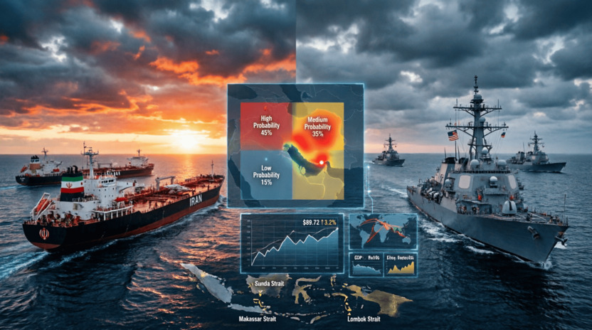 Analisis geopolitik krisis Iran-AS dengan risk matrix dan dampak strategis untuk Indonesia, April 2026