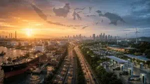 Ilustrasi ketergantungan impor minyak Indonesia dan transisi menuju kendaraan listrik